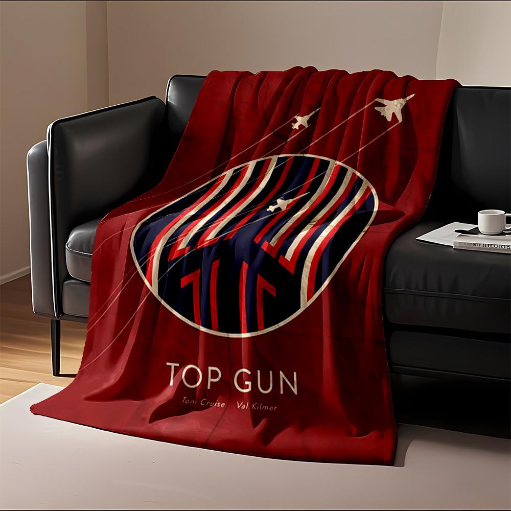 Top Gun Fighter Jets Retro Design Blanket Flannel blanket for bedroom, living room, sofa, and nap sofas.
