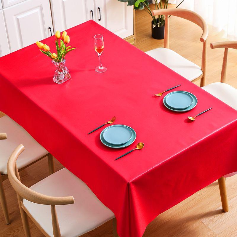 Водонепроницаемая и маслостойкая скатерть из ПВХ, прямоугольная минималистичная скатерть с цветочным рисунком для чая