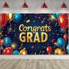 Большой баннер с поздравлениями на выпускной, принадлежности для вывесок на выпускной, праздничный знак 71x43 дюйма,