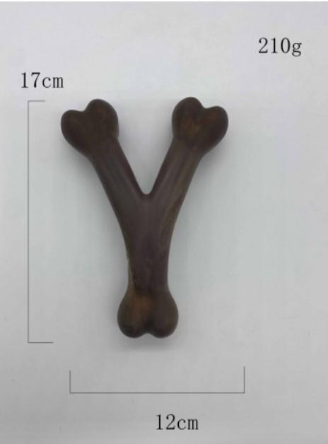 Sell Well New Type Nylon Rubber Lucky Bone Dog Ring Pet Toy Durable Chew