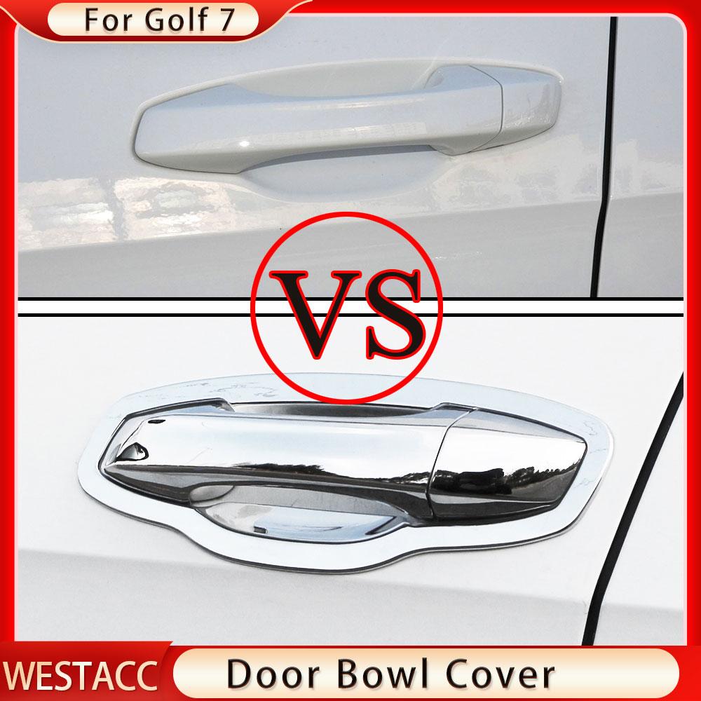 Крышка дверной ручки автомобиля, крышка дверной чаши, наклейка, накладка для Volkswagen VW Golf 7 VII MK7 GTI R GTE GTD MK7.5 2012-