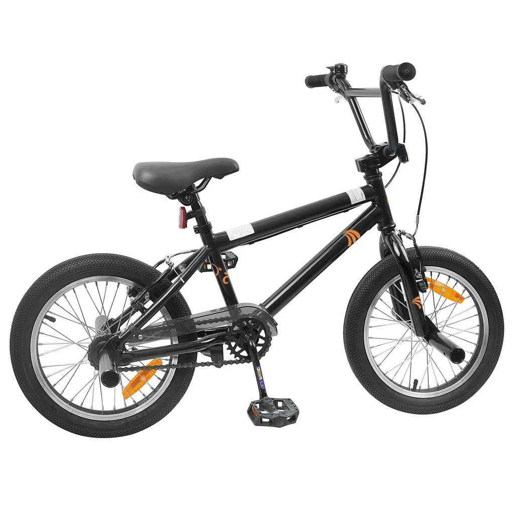 BMX Bike 16 Inch for 5 8 Years Old Black