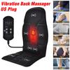 Portable Vibrating Car Massage Chair Mat for Car Home Office Electric Heating Vibrating Back Massager Chair