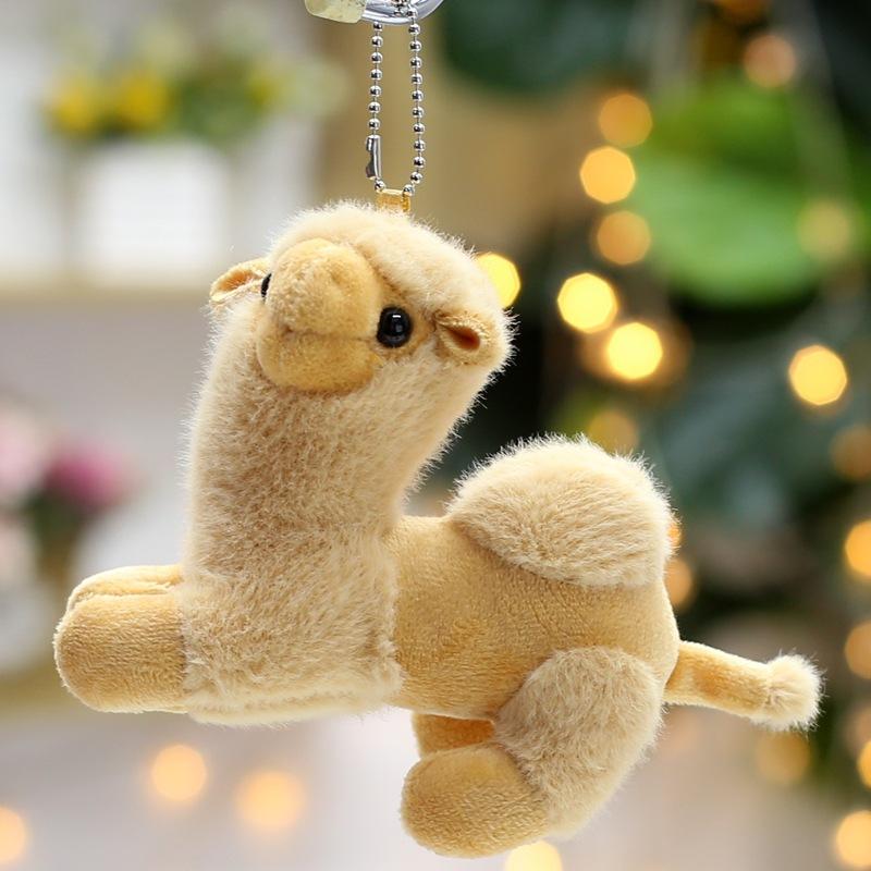 Creative Desert Camel Plush Toy Doll Pendant Cute Backpack Small Hanging Doll Key Chain Catcher Doll