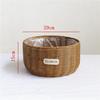Handmade Pastoral Woven Rattan Flower Basket for Creative Arrangements and Succulent Decorations