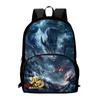 Nezha Durable Backpack Oxford Bookbag For School Use Large Capacity Bag Gift
