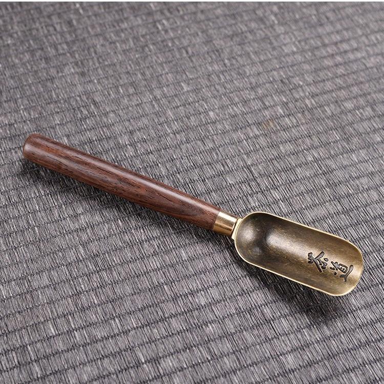 Vintage Tea Spoons Wood Chinese Kungfu Tea Scoop Shovel Wooden Scoop for Coffee Powder Spice Leaf Tea Spoon Accessories