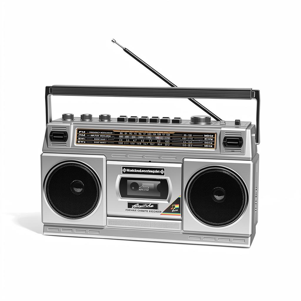 Retro Vintage Bluetooth Multi-Band Radio Cassette Recorder FM AM SW Dual Speakers Tabletop Tape Player Multifunction Gift for Seniors