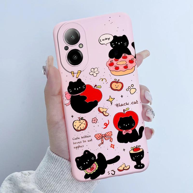 For Realme C67 4G RMX3890 Phone Case Butterfly Flower Girl New Design Soft Silicone TPU Back Housing for Oppo RealmeC67 Covers