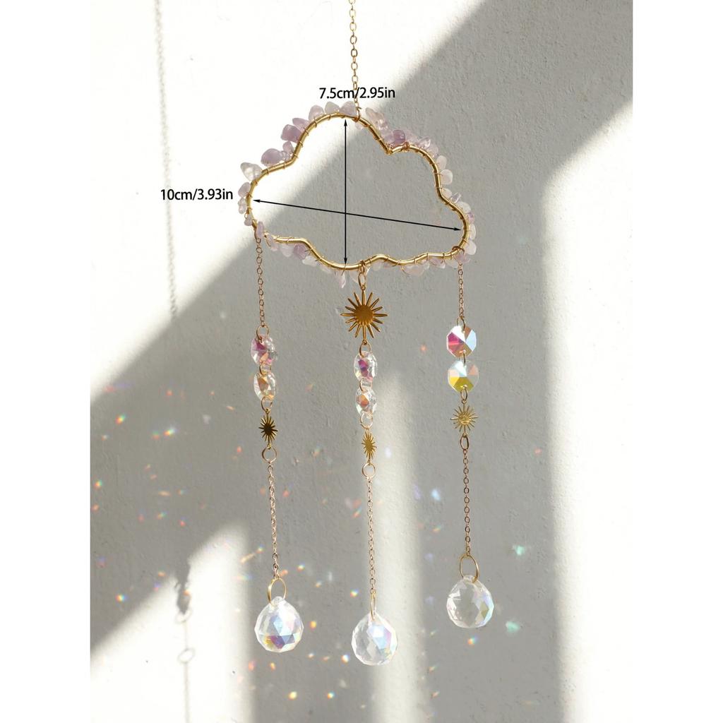 Облако Ловец солнца Настенный подвес Кристальный колокольчик ветра Создатель радуги Уловитель света Автомобильные аксессуары Рождественский домашний декор Ловец солнца