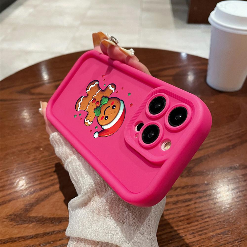 N102 Счастливого Рождества, Нового года, мягкие чехлы для телефонов с ангельскими глазками для iPhone 16, 15, 14, 13, 11, Pro Max, 8, 7, 6s Plus, 12 mini, XR, XS Max, SE, противоударный чехол