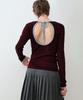 Симэтулигпеосенту Back-Cut Ringer с длинным рукавом / Винный
