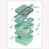 Ланч-бокс с 2 отделениями 1100 мл/1800 мл для детей с вилкой и ложкой, микроволновые бенто-боксы, портативный контейнер для хранения еды