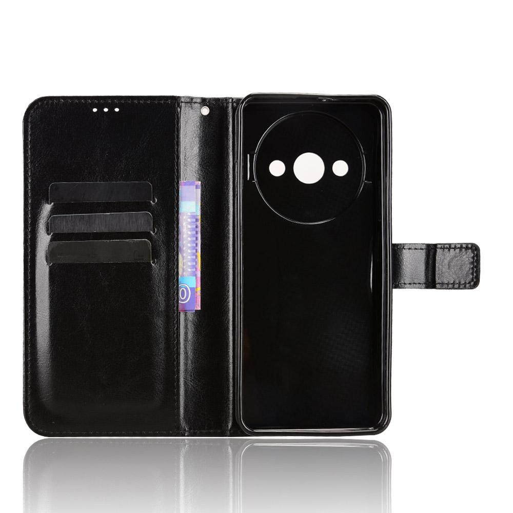 Для Oukitel C59 Pro Чехол из ПУ кожи с ремешком Текстура Crazy Horse Чехол-кошелек для телефона