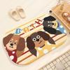Household Dachshund Imitation Cashmere Foot Pad Toilet Bathroom Absorbent Floor Mat Entry Bedroom Door Mat Bathroom Mat