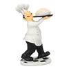 Cooking Crafts Statue Ornament Resin 3D Cartoon Dining Table Chef Ornament for Kkitchen Office