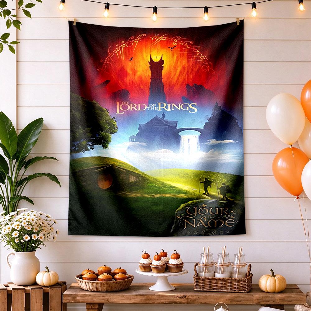 Lord Rings Custom Wall Tapestry Wall Tapestry Ultra-Soft Perfect for Office Wall Ideal for All Seasons Gifts For Family Or Friends