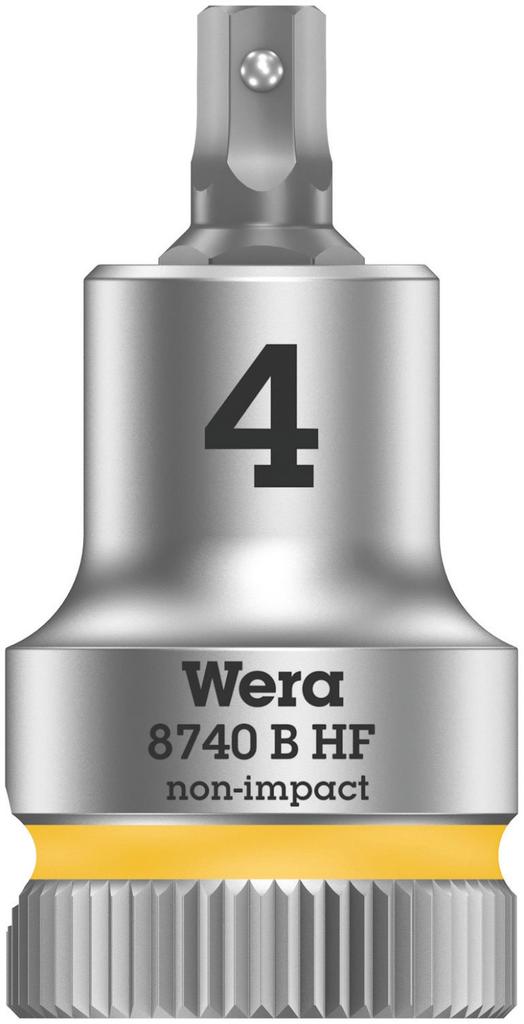 WERA Drive Bit 4mm 35mm Overall 003031 3/8" Hex-Plus Socket, Tip, Length,