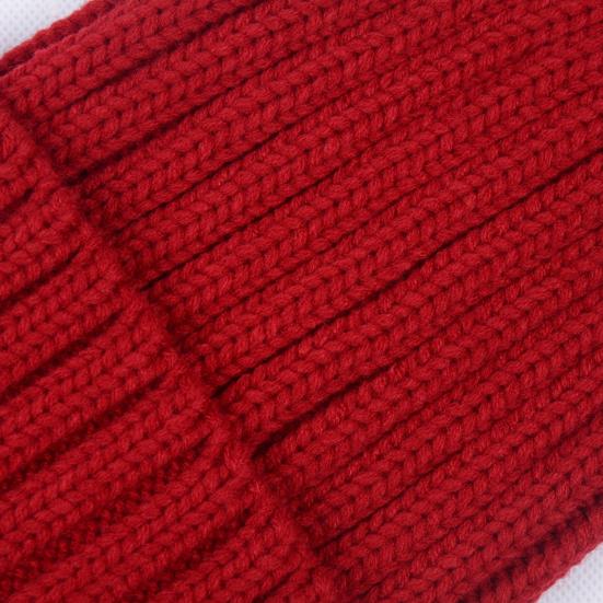 Women Winter Hat Solid Color Thick Warm Knit Hat Brimless Ribbed Breathable Hat with Good Elasticity Headwear