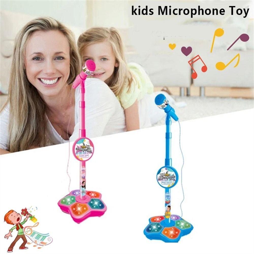 LED Light Karaoke Toy Music Instrument Toys Singing Microphone Kids Microphone Singing Song Toy