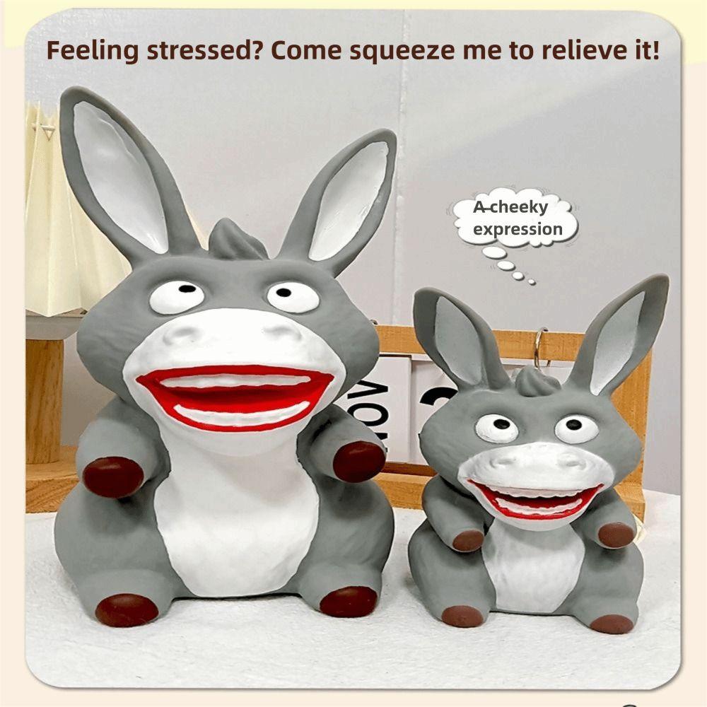 Donkey Stress Relief Toy Indestructible Donkey Shape Squeeze Toy Cartoon Squeeze Toy  For Kids