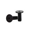 Yigu Black 304 Stainless Steel Flat Head Phillips Machine Screws M2-M6