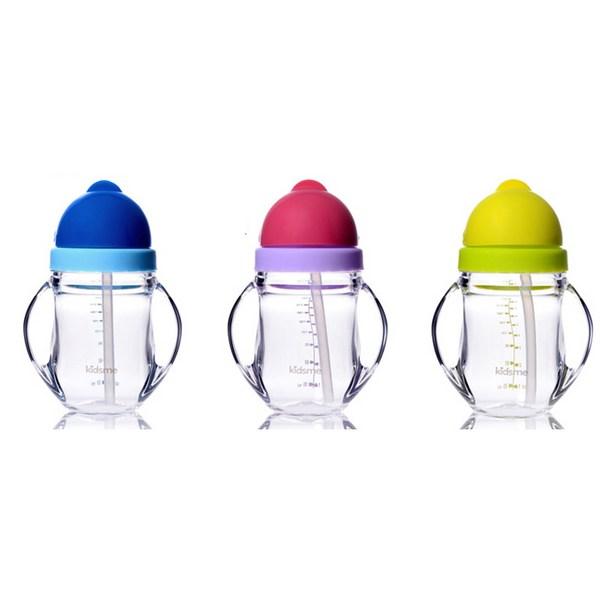 Kizumi Infant Tritan Training Соломенная чашка 240 мл, красный, 1 шт.