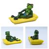 Floating Frog Decoration Pond Frog Decoration Resin Lying Frog Figure for Outdoor Garden Pond Swimming Pool Decor