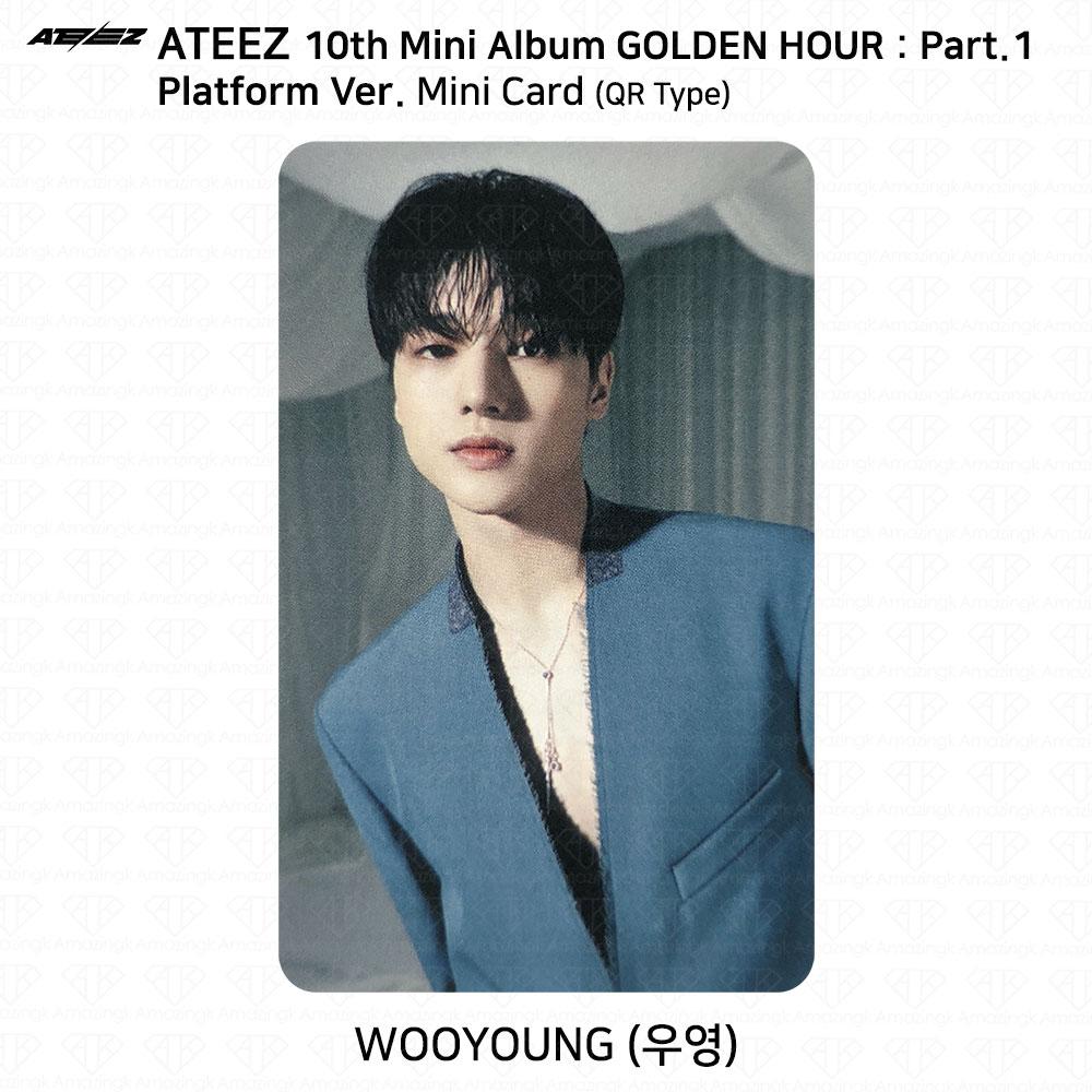 ATEEZ 10-й мини-альбом Golden Hour Part.1 Платформа Версия Мини-открытка для фотокарты KPOP