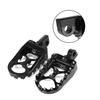 CNC Wide Fat Footpegs Foot Pegs  Rotating Footpegs Black  for  Dyna Sportster Ir