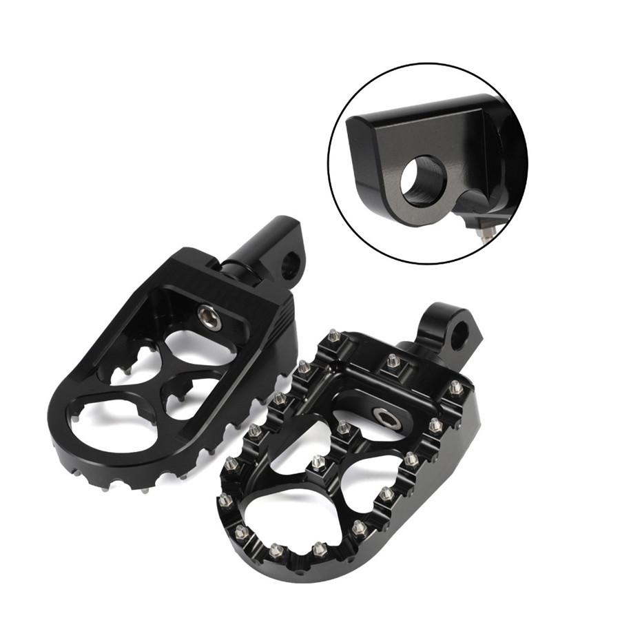 CNC Wide Fat Footpegs Foot Pegs  Rotating Footpegs Black  for  Dyna Sportster Ir