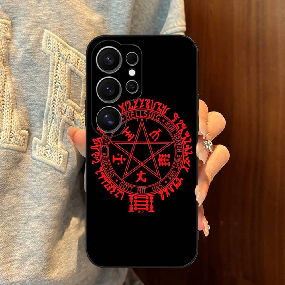Чехол для телефона Hellsing в стиле аниме ужасов для Samsung S 24 Fe 25 Ultra Plus 20 Lite 21 30 22 23 24 22 Ultra 5G Fundas