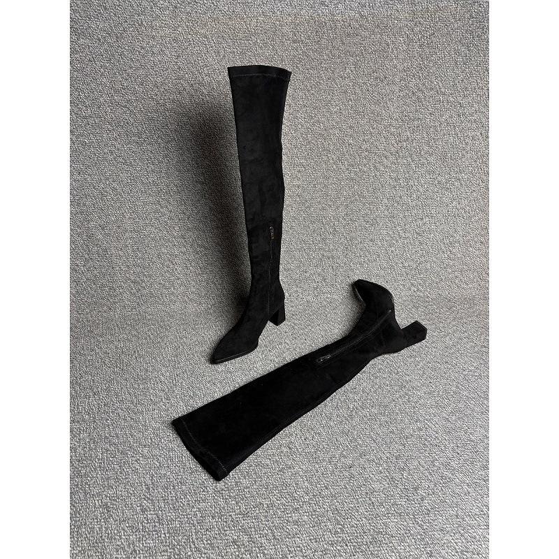 Legs Long Khaki Pointed Head High Heel Elastic Skinny Boots Over Knee Boots Skinny Leg Boots Over Knee