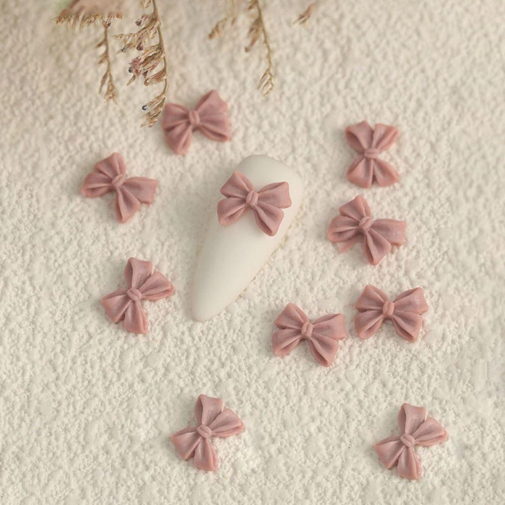 10PCS Bow Accessories Supplies 3D Rhinestone New Manicure Design  Hairclip