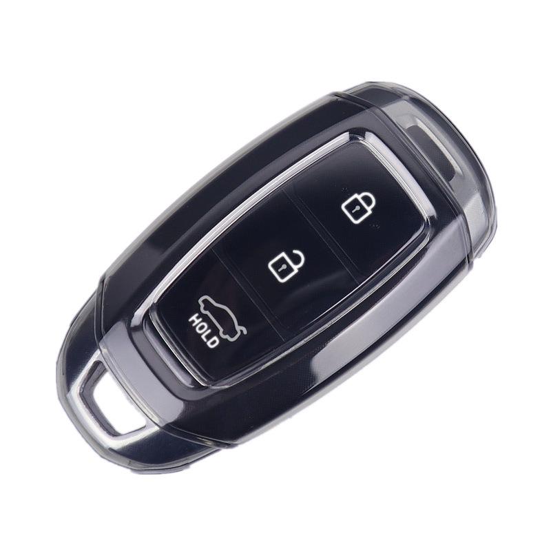 Ультратонкий прозрачный чехол для ключей для Elantra, Fiesta, ix35, Sonata, Santa Fe, Genesis, Tucson, ix25