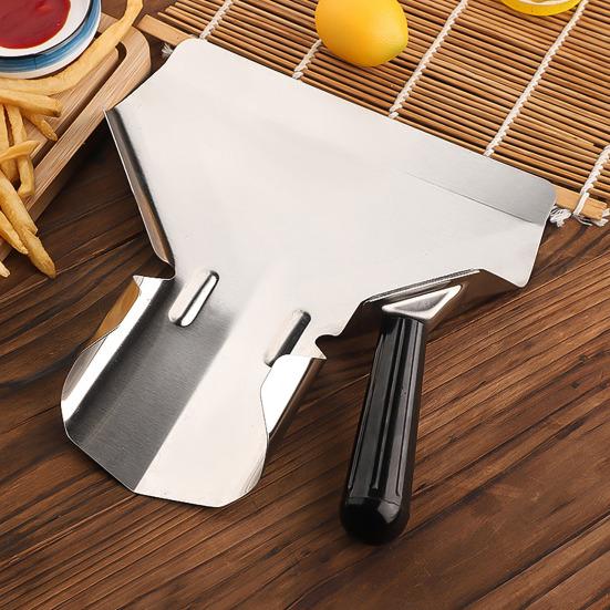 French Fries Shovel Stainless Steel Shovel Ergonomic Popcorn Packaging Handle Special Hamburger