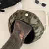 Ретро Тай-дай Леопардовый принт Камуфляжная Берет для женщин Лето Новый Универсальный Подчеркивающий лицо Маленькая Восьмиугольная Шляпа Художника Тренд