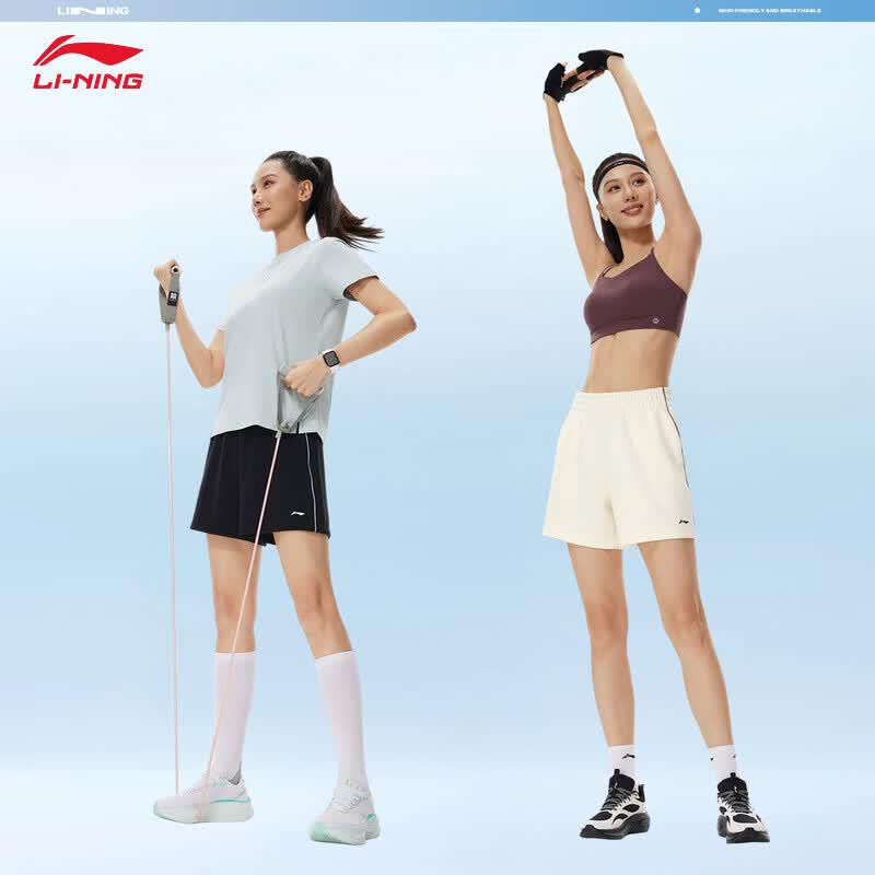 Li-Ning Женские короткие спортивные штаны для фитнеса AKSW326
