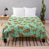 Thylacine Pattern Throw Blanket