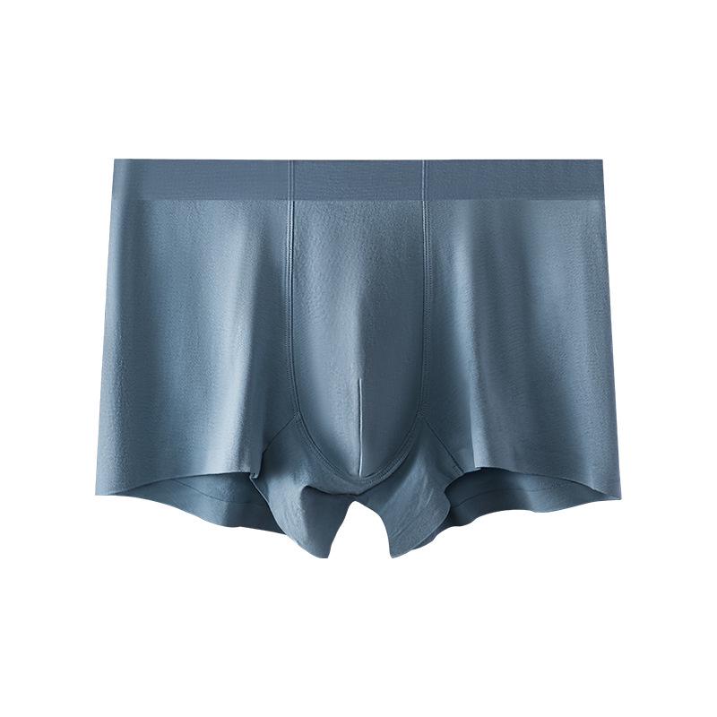 Мужские бесшовные антибактериальные хлопковые трусы-боксеры — приятные для кожи, дышащие и удобные.