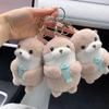 10cm Otter Plush Toys Soft Sea Otter Stuffed Animals Plushies Cute Hanging Pendant Props for School Bag Key Wallet Gifts