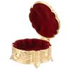 Metal Jewelry Box Innovative Light Luxury Shell Flower Round Trinket Storage Box for Ring Earring