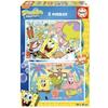 Puzzle - EDUCA - SpongeBob SquarePants - 2 Puzzles of 48 Pieces - For Children - Cartoon Theme