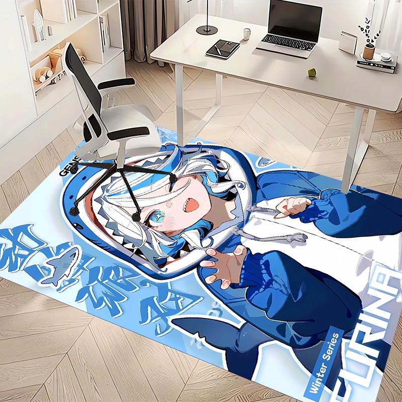 Genshin Impact Furina1 Printed Absorbent Washable Carpet, Non-Slip Bathroom Mats, Kitchen Rugs, Yoga Mat,Living Room Entrance, Camping Picnic Rugs