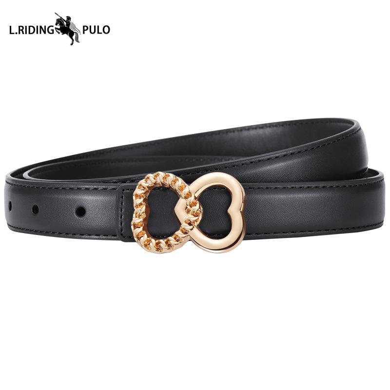 Women's Leather Belt Korean Style Waist Belt Female Versatile Decoration with Skirt Buckle Fashion Decoration Trend Belt