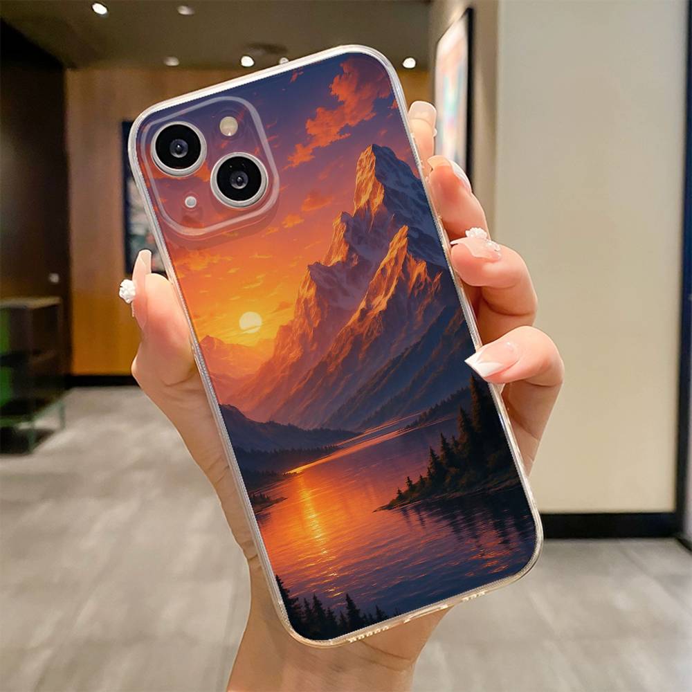 Священная гора Эверест Чехол для телефона для iPhone 17 16e 16 15 14 13 12 11mini Pro Max X XR XSMAX 8 7 Air Plus Мягкий чехол