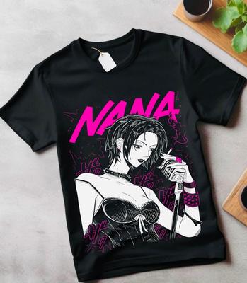 Футболка Наны Осаки, Black Stones Manga Anime Girl Kawai Graphic Shirt, все размеры
