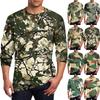 Men's T Shirt O-Neck Clothing Apparel Outdoor Long Sleeve Print Fashion Designer Vintage