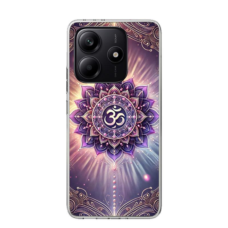 Мандала Чакра Настойчивость Йога Чехол для Телефона Для Xiaomi Redmi Note 15 14 13 12S 12 Pro Plus 11S 11E 11 11T 10S 10 Искусство Мягкий Рисунок Чехол