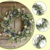 Artificial Door Wreath Floral Garland Decorative Hanging Ornament Spring Centerpiece Crafted with